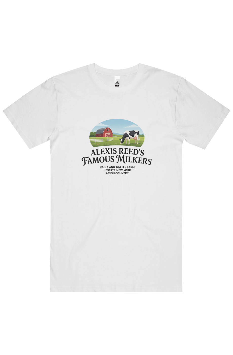 Alexis Reed's Famous Milker's Dairy Farm Tee