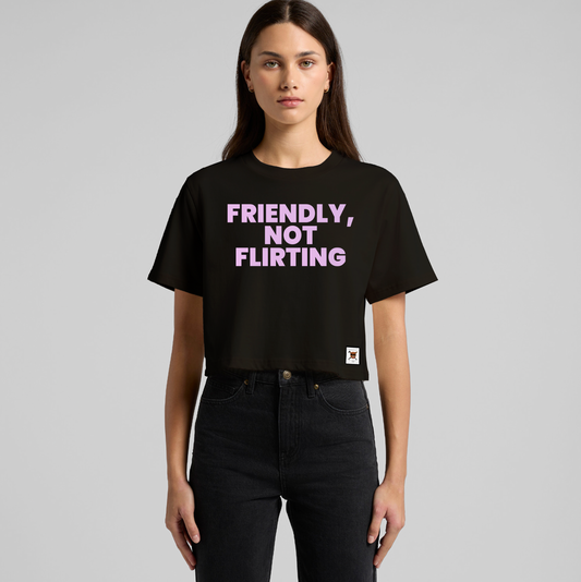 Friendly, Not Flirting Classic Cropped Tee