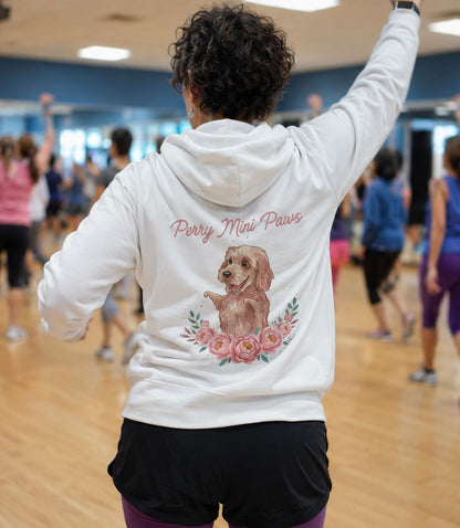 Perry Mini Paws hoodie aerobics class