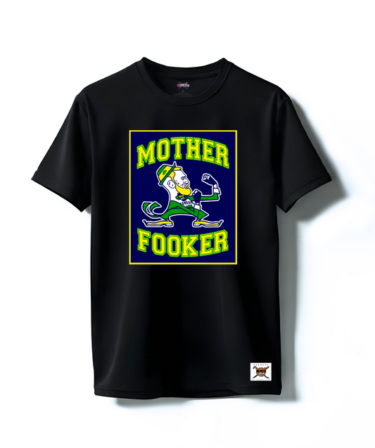 Robbery brawler graphic tee — black, front