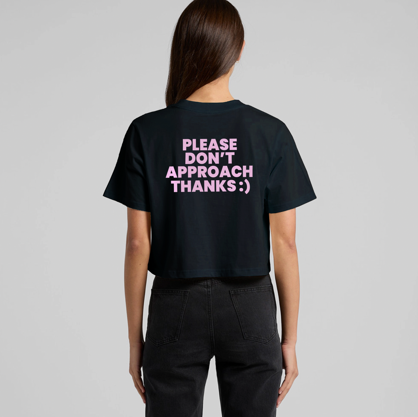 Please Don't Approach Classic Cropped Tee